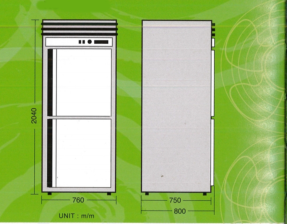 不銹鋼冷凍冷藏櫃-2.5呎-2